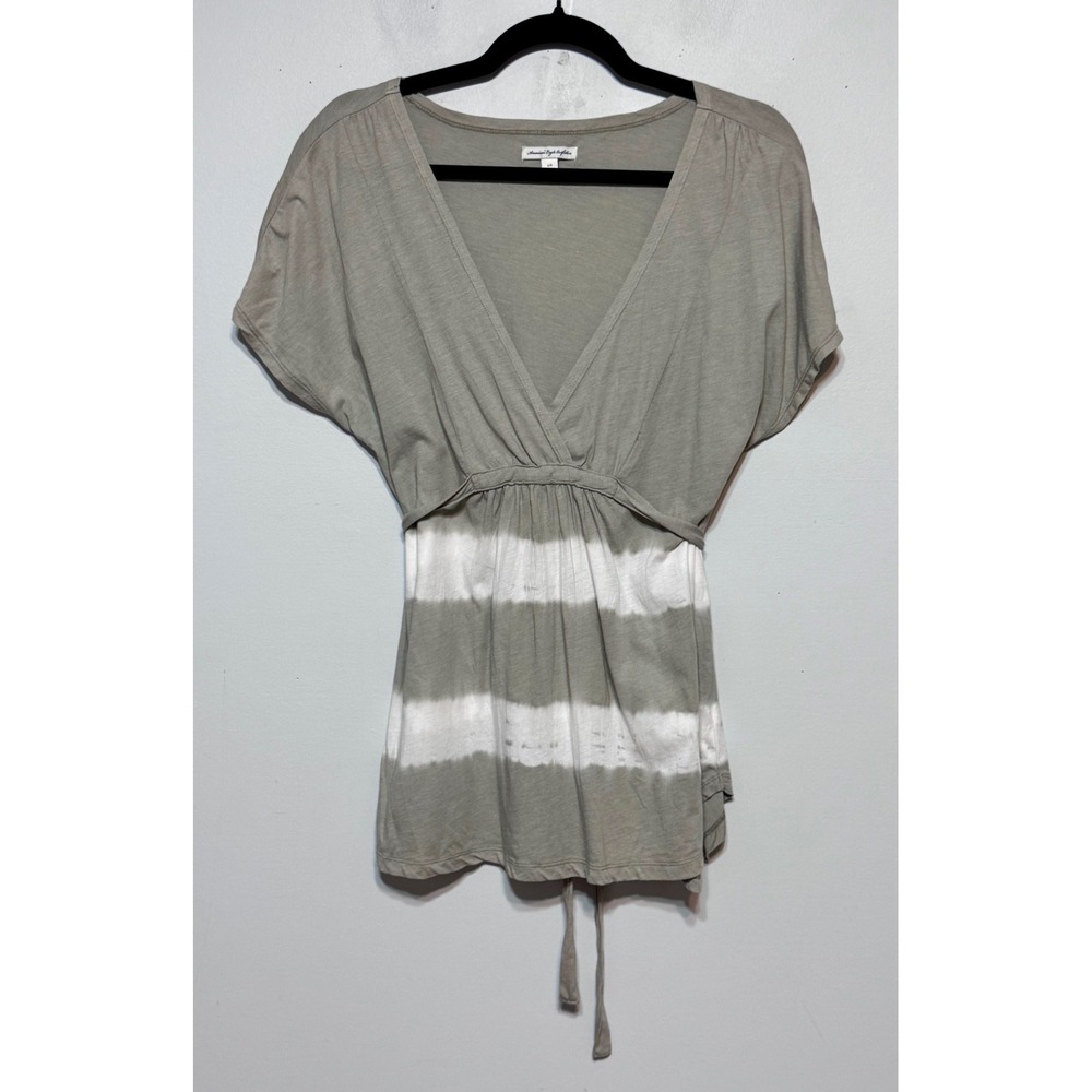 Y2K‎ American Eagle Tie-Dye Wrap Tee Size Large Coastal-Skater Babe Mall Goth